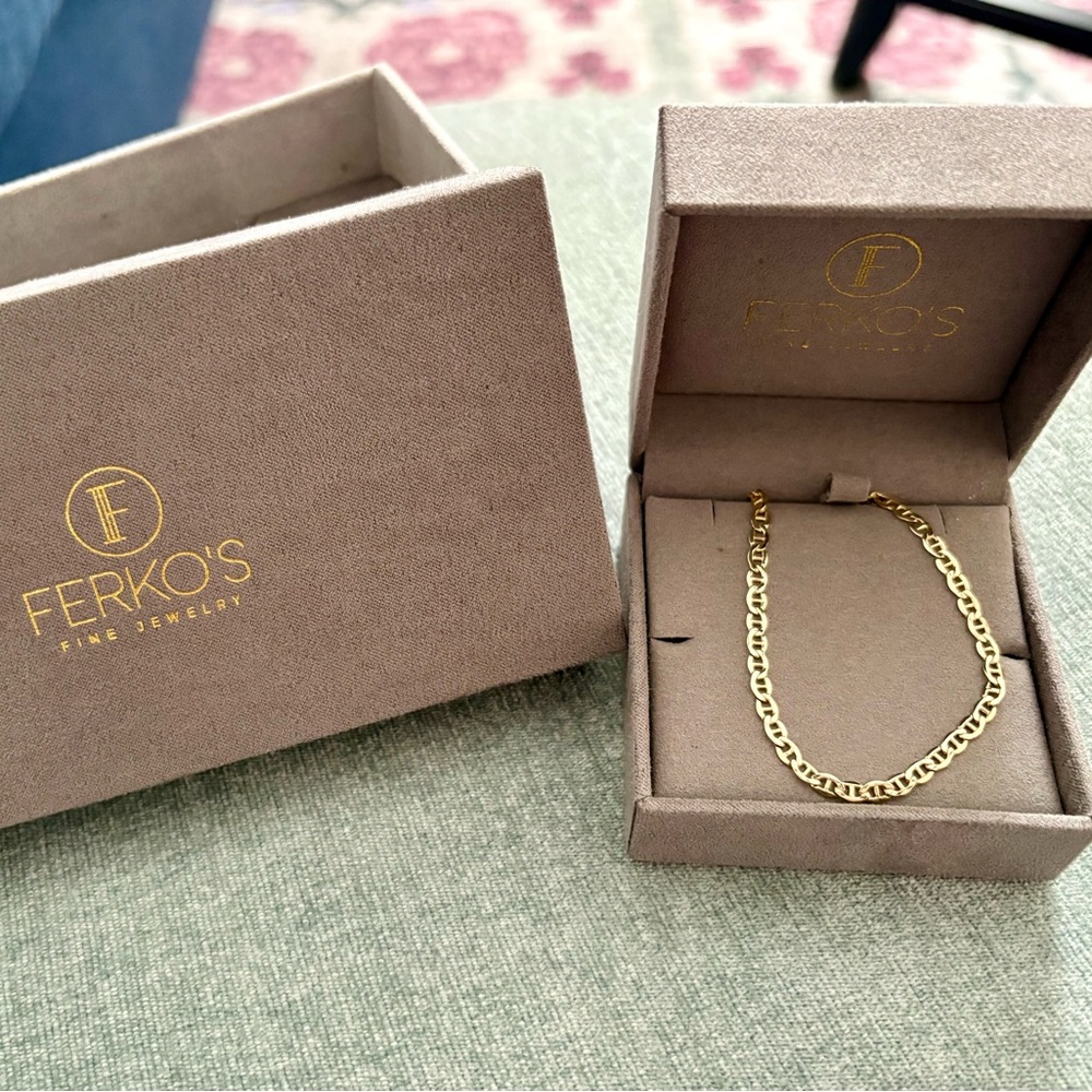14K Solid Gold Chain Bracelet